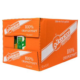 G&uuml;ldenkron 100% Orange juice (12x500ml)