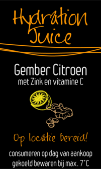 Sticker Gingembre et citron par 30