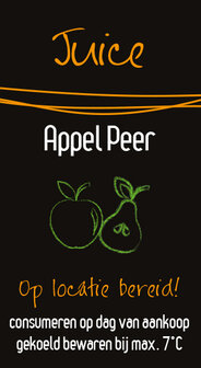 Sticker Apple Pear per 30