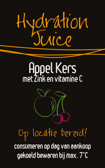 Sticker Appel Kers 1+19 Hydration Juice per 30