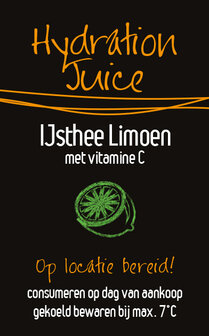 Sticker Th&eacute; glac&eacute; Citron vert 1+19 Jus d&#039;hydratation par 30