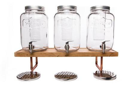 3 x Yorkshire Dispenser 6,8/8L Compleet met 1x Copper Riser Large