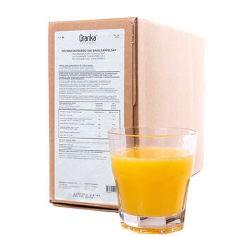1+6 Sinaasappel 35% met vruchtvlees BIB (5 liter)
