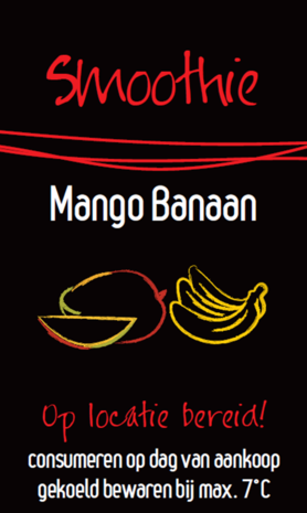 Sticker Smoothie Mango Banaan per 30