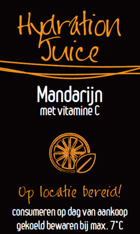 Sticker Mandarijn 1+19 Hydration Juice per 30