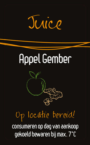 Sticker Apple Ginger per 30