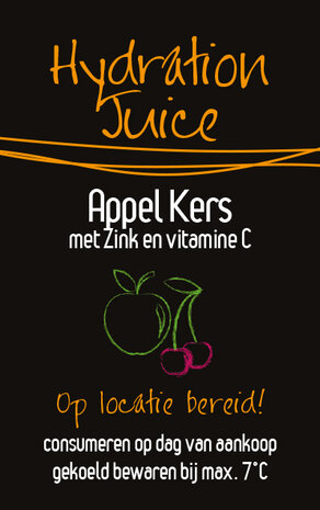 Sticker Appel Kers 1+19 Hydration Juice per 30