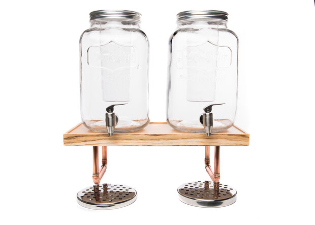 2 x Yorkshire Dispenser 6,8/8L Compleet met 1x Copper Riser Medium