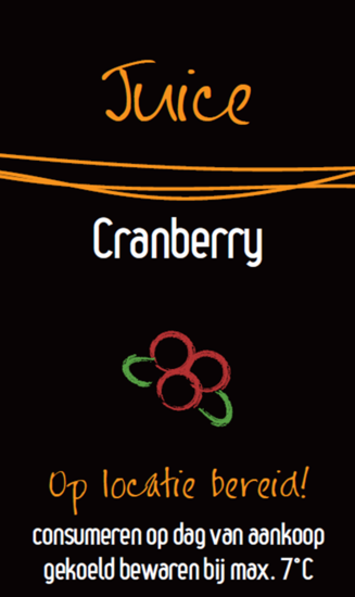 Sticker Cranberry per 30