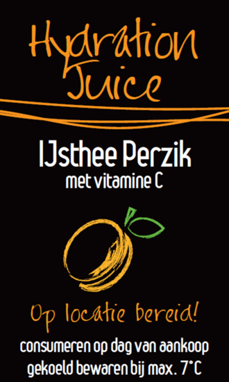 Sticker IJsthee Perzik 1+19 Hydration Juice per 30