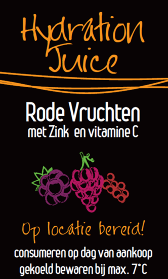 Sticker Rode Vruchten 1+19 Hydration Juice per 30