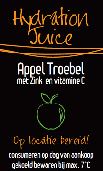 Sticker Appel Troebel 1+19 Hydration Juice per 30