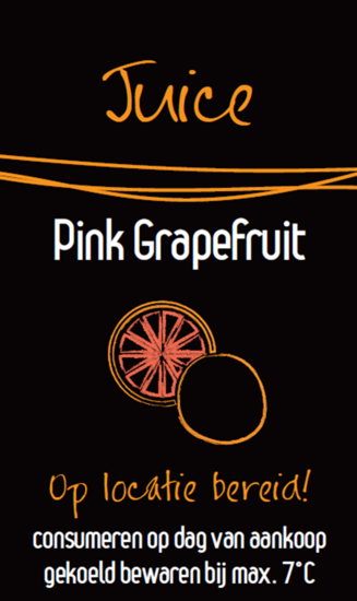 Sticker Pink Grapefruit per 30