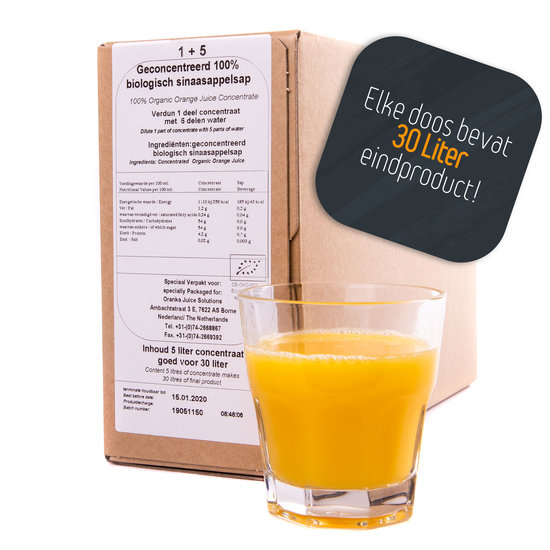 Sinaasappel Biologisch BIB 1+5 (5 liter) NL-BIO-01