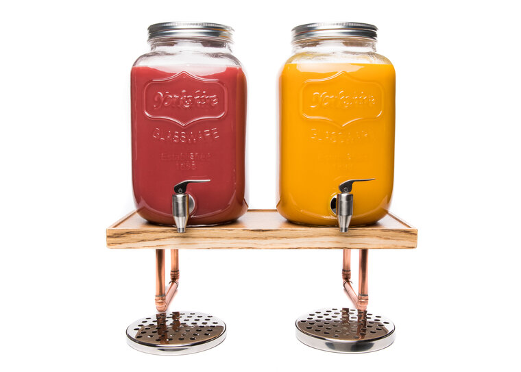 2 x Yorkshire Dispenser 6,8/8L Compleet met 1x Copper Riser Medium