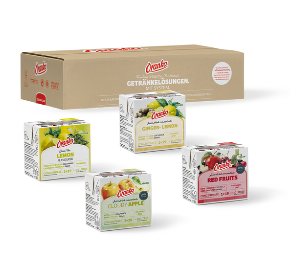 Gingembre et citron + Fruits rouges + Pomme Nuageux + Gr. Thé et citron 1+19